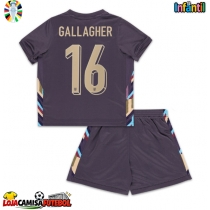 Camisa de Futebol Inglaterra Conor Gallagher #16 Equipamento Secundário Infantil Europeu 2024 Manga Curta (+ Calças curtas)
